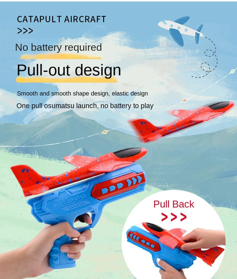 Children's Ejection Aircraft Toys Foam Aircraft Glider