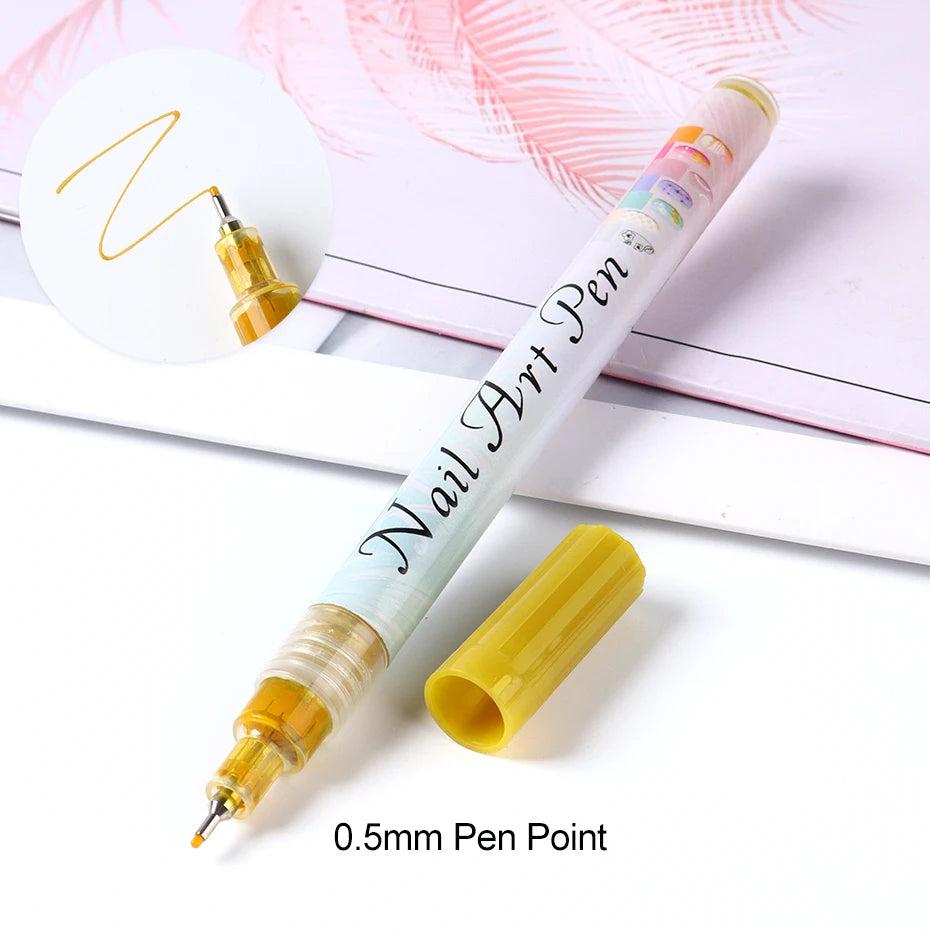 12pcs/Set Nail Art Graffiti Pen
