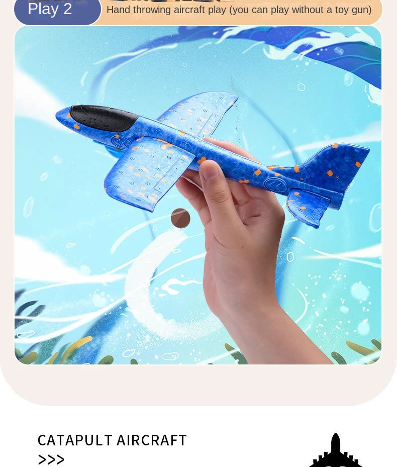 Children's Ejection Aircraft Toys Foam Aircraft Glider