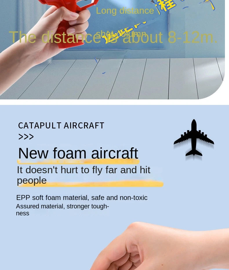 Children's Ejection Aircraft Toys Foam Aircraft Glider