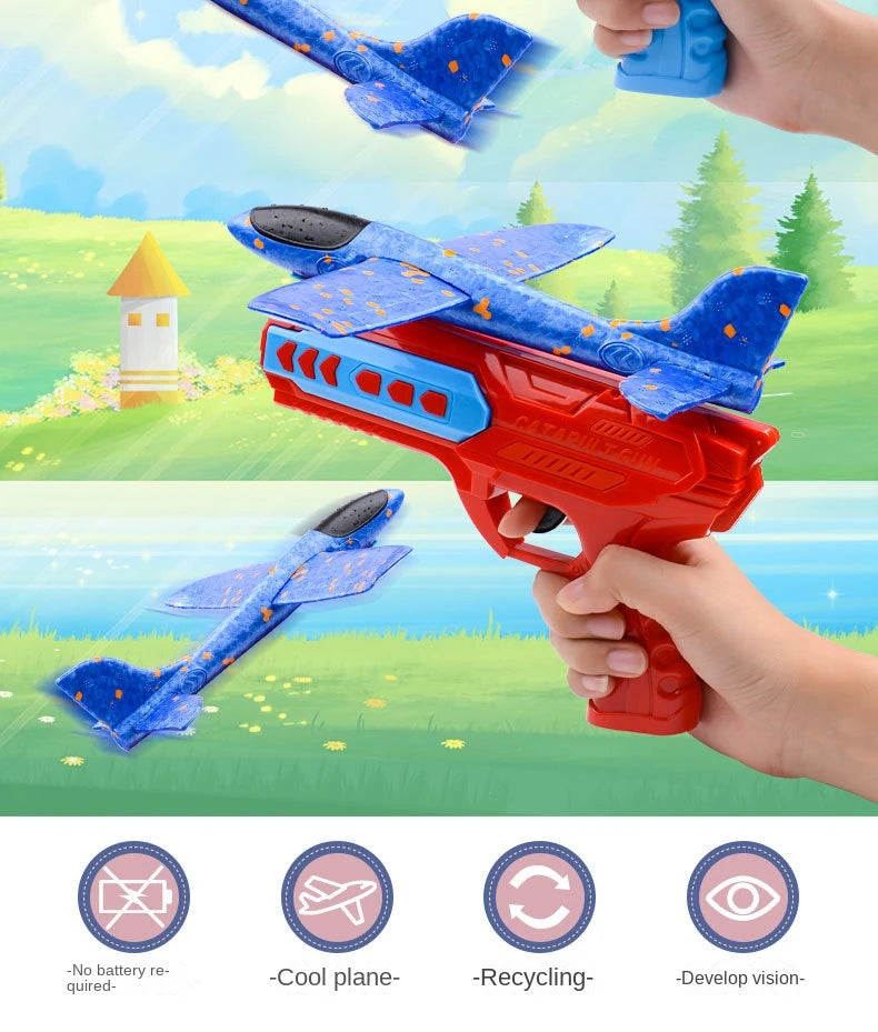 Children's Ejection Aircraft Toys Foam Aircraft Glider