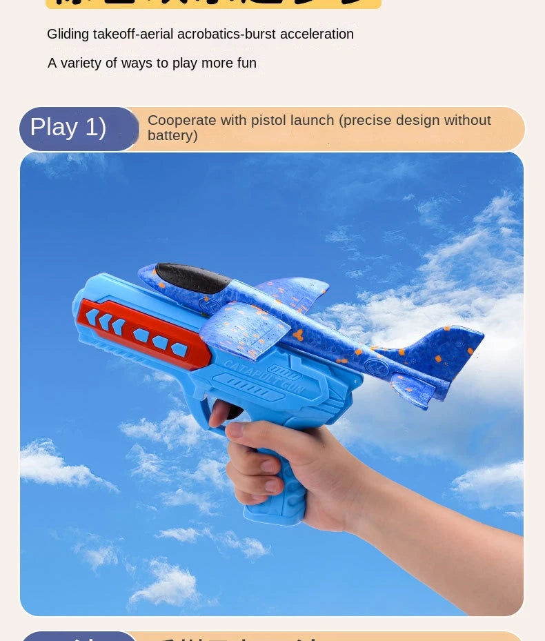 Children's Ejection Aircraft Toys Foam Aircraft Glider