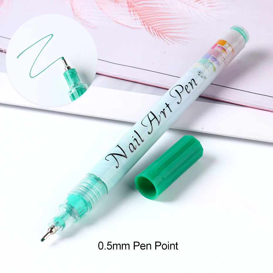 12pcs/Set Nail Art Graffiti Pen