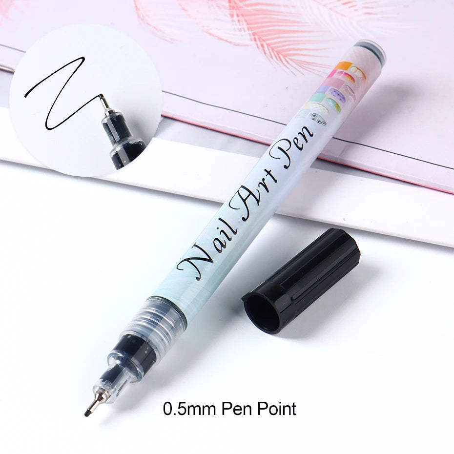 12pcs/Set Nail Art Graffiti Pen