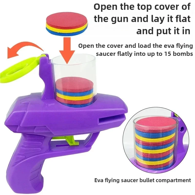 Double Player EVA Flying Disc Launcher