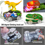 Magic Climbing electric dinosaur car Track Railway
