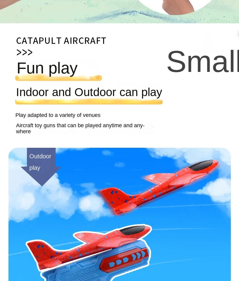 Children's Ejection Aircraft Toys Foam Aircraft Glider
